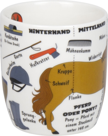 Wissensbecher Porzellan Wissensbecher Kid`s Pferde 230 ml