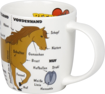 Wissensbecher Porzellan Wissensbecher Kid`s Pferde 230 ml