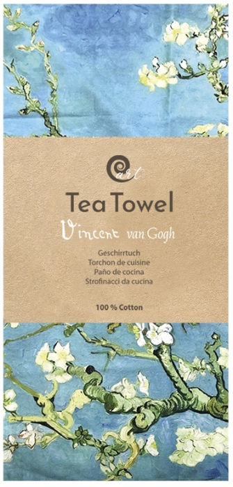 Geschirrtuch Küchentuch art design Van Gogh Mandelblüte (Almond Blossom)