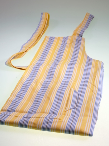 Küchenschürze Picknick 90 x 70 cm dotter-himmelblau gestreift