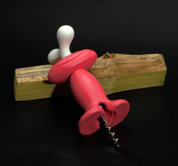 Korkenzieher Mr.Twister in solid koralle