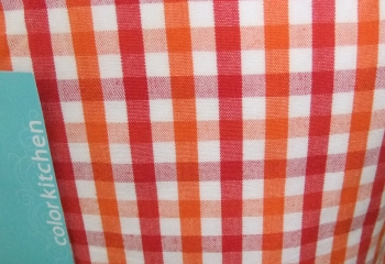 Kinder Küchenschürze Picknick Vichy 50 x 70 cm mandarine-mohn
