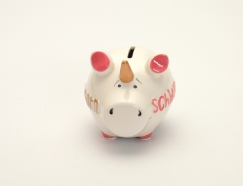 Sparschwein Schweinhorn 9 x 12,5 cm