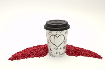 Coffee To Go Becher Porzellan City Mug Paris - bemalbar 380ml