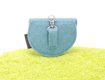 Geldbeutel Dirndltasche aus Filz in hellblau