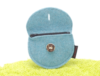 Geldbeutel Dirndltasche aus Filz in hellblau