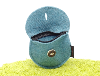 Geldbeutel Dirndltasche aus Filz in hellblau