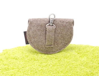 Geldbeutel Dirndltasche aus Filz in graubraun