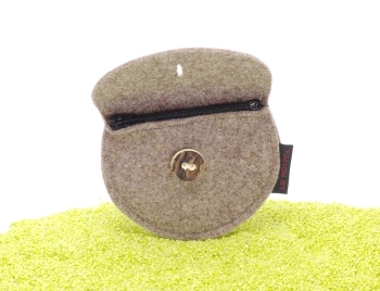 Geldbeutel Dirndltasche aus Filz in graubraun