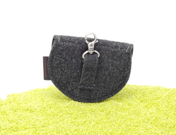 Geldbeutel Dirndltasche aus Filz in anthrazit