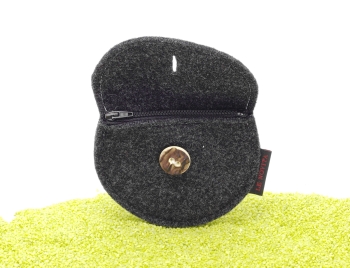 Geldbeutel Dirndltasche aus Filz in anthrazit