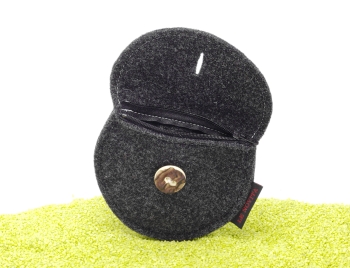 Geldbeutel Dirndltasche aus Filz in anthrazit