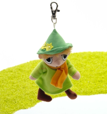 Schlüsselanhänger mit Karabinerhaken Schnupferich (Snufkin, Mumin) 10cm