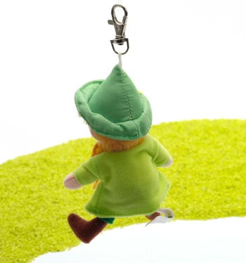 Schlüsselanhänger mit Karabinerhaken Schnupferich (Snufkin, Mumin) 10cm