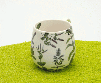 Kuschelbecher Deckel & Sieb Porzellan Tea for you - My favourite tea Pfefferminze 420ml