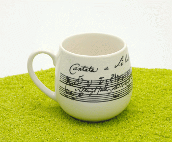 Kuschelbecher Porzellan Deckel & Sieb Cantata (Musik) 420ml
