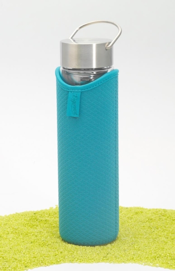 FlowTea Teezubereiter aus Glas Trees Eucalyptus 400ml Neoprenhülle