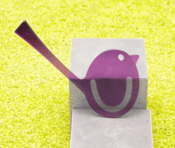 5er Set Lesezeichen Vogel [pi:p] - verschiedene Farben