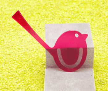 5er Set Lesezeichen Vogel [pi:p] - verschiedene Farben