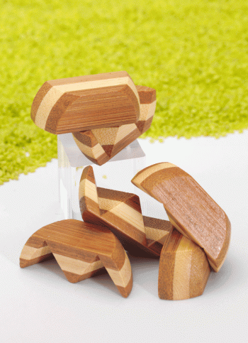 IQ Test Bambus Puzzle in der Dose Ball