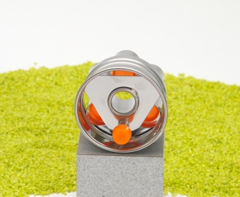 Ausstecher Rosette mit Innenloch (Linzer) Edelstahl 5cm