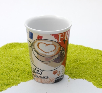 Coffee To Go Becher Porzellan Cosmopolitan Coffee Style France- Café des Artistes 380ml
