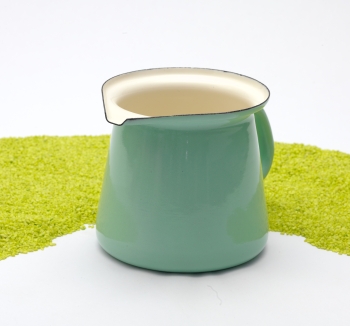 Kännchen aus Emaille in mint 700ml