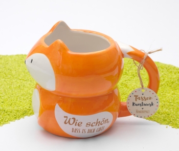 Motiv-Tasse Fuchs - Wie schön, dass es Dich gibt! 500 ml