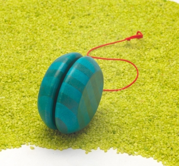 Jo-Jo aus Bambus blau