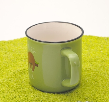 Becher Porzellan "Lieblingsbecher für Dich" Auftragschiller (Faultier) 350 ml