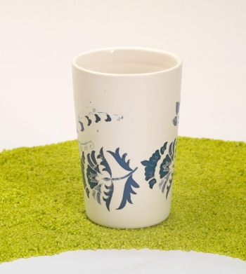 Trinkbecher Teaeve Porzellan mit Deckel & Edelstahlsieb Luna white 350ml