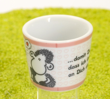 Eierbecher aus Porzellan Denke