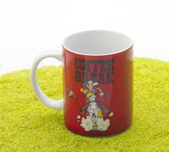 Henkelbecher Porzellan Lucky Luke - Coffee Break 300ml