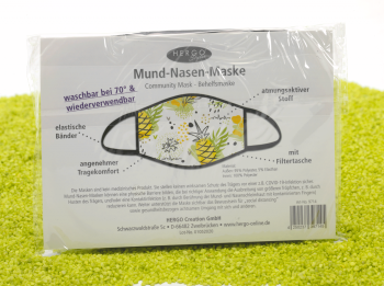 Mund-Nasen-Maske Ananas