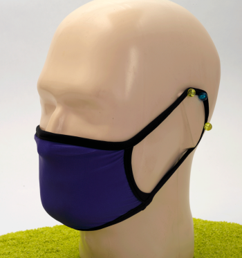 Mund-Nasen-Maske Blau uni