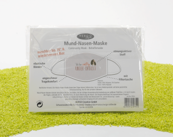 Mund-Nasen-Maske mit Spruch - Ich bin völlig unter-drückt