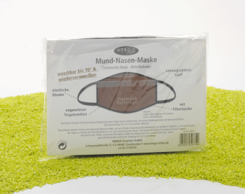 Mund-Nasen-Maske mit Spruch - Eigentlich Bartträger