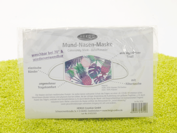 Mund-Nasen-Maske Pineapple