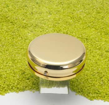 Pillendose rund mit Spiegel Art Nouveau Zodiak