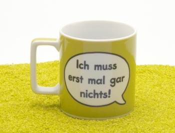 Tasse Porzellan Wortheld Muss 450 ml