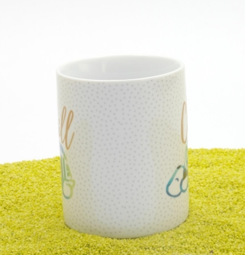 XL Tasse Porzellan Chillkröte Tasse 600 ml