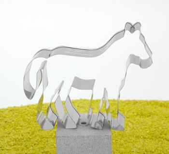 Ausstecher Pferd stehend Edelstahl 11,6cm