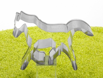 Ausstecher Pferd im Trab Edelstahl 11cm