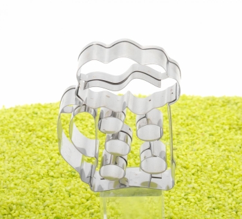 Präge-Ausstecher Maßkrug Bierkrug Edelstahl 7,5cm