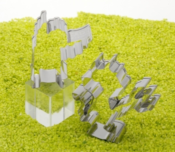 2er Set Ausstecher Engel & Teufel im Organzabeutel Edelstahl 6cm 2er Set Ausstecher Engel & Teufel im Organzabeutel Edelstahl 6cm