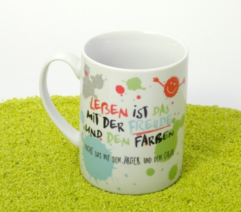 XL Tasse Porzellan Freude 600 ml