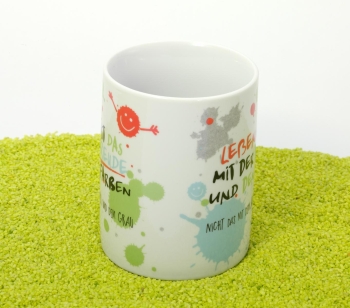 XL Tasse Porzellan Freude 600 ml