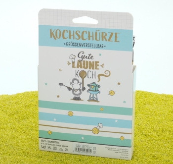 Küchenschürze Gute Laune 87 x 70 cm