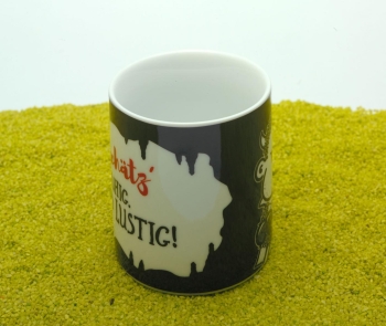 Tasse Porzellan Wortheld Lustig 450 ml