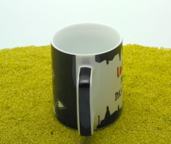 Tasse Porzellan Wortheld Lustig 450 ml